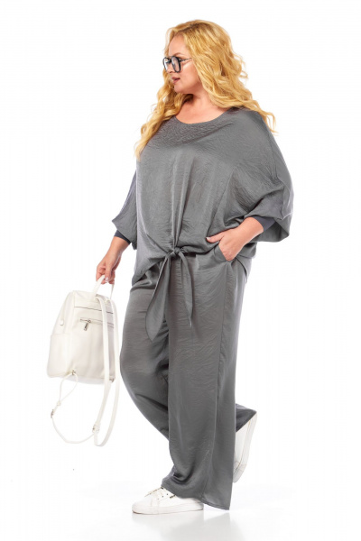 Блуза, брюки Диомант 2089 серый - фото 9