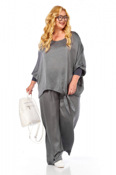 Блуза, брюки Диомант 2089 серый - фото 8