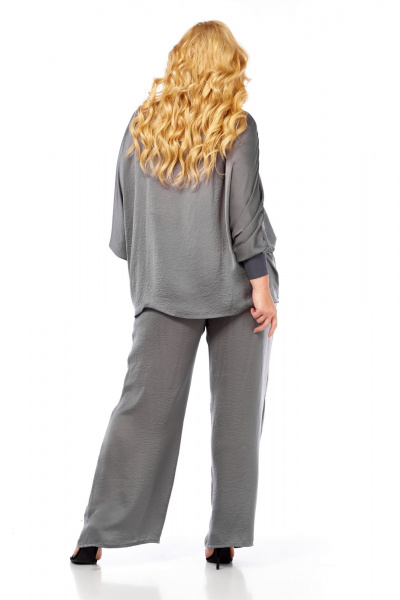 Блуза, брюки Диомант 2089 серый - фото 2