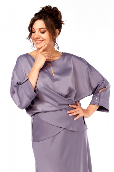 Блуза, юбка Диомант 2090 лаванда - фото 9