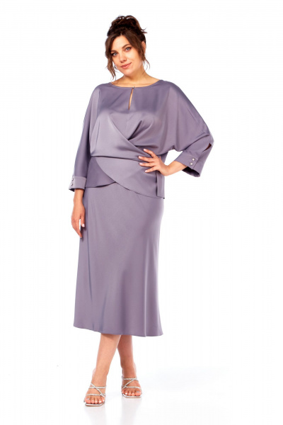 Блуза, юбка Диомант 2090 лаванда - фото 7