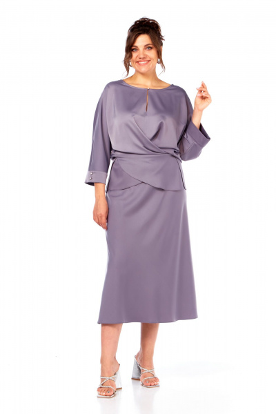 Блуза, юбка Диомант 2090 лаванда - фото 1