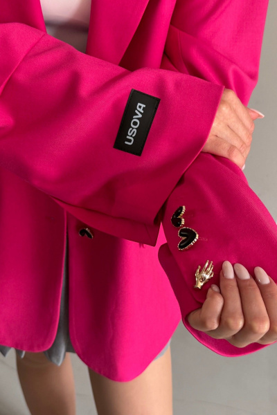 Жакет USOVA U61750028 фуксия - фото 5