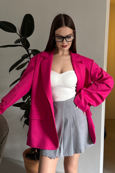 Жакет USOVA U61750028 фуксия - фото 3