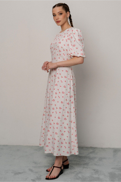 Платье JRSy 2572 розовые_цветочки_на_белом - фото 3