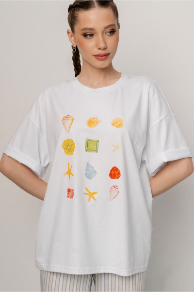 Футболка JRSy 2595 белый - фото 2