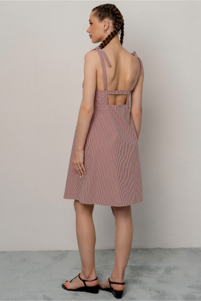 Сарафан JRSy 2594 красная_клетка - фото 2
