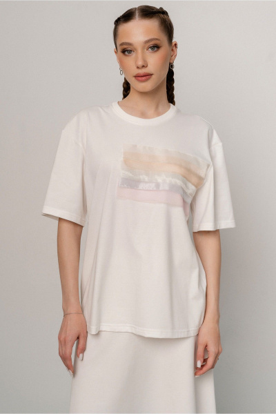 Футболка JRSy 2602 молоко - фото 1