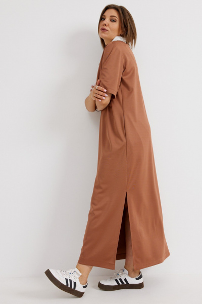 Платье BegiModa 1051 терракот - фото 6