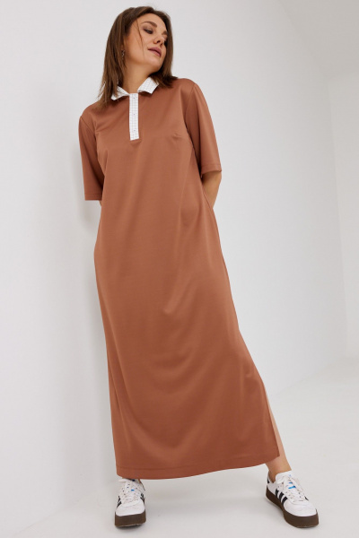 Платье BegiModa 1051 терракот - фото 2