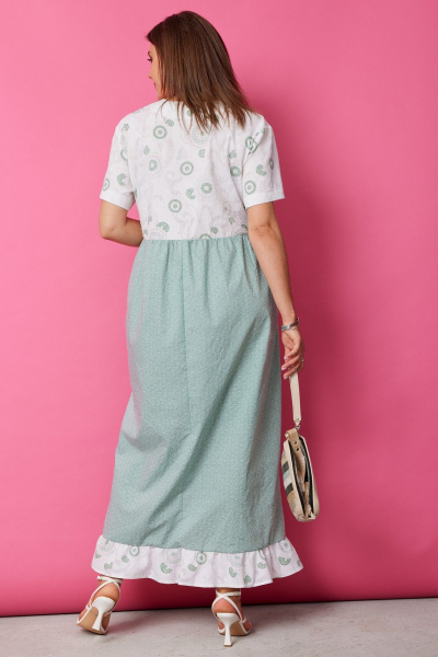 Платье BegiModa 1055 шалфей - фото 8