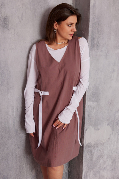 Платье BegiModa 1057 виноград - фото 3