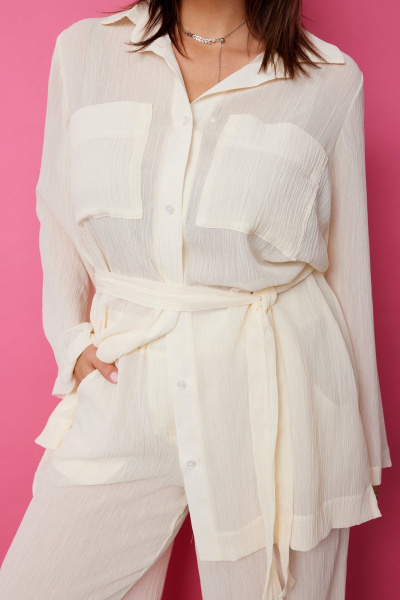 Блуза, брюки BegiModa 3095 пломбир - фото 6