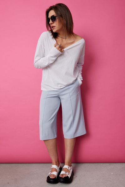 Лонгслив BegiModa 4129 белый - фото 9