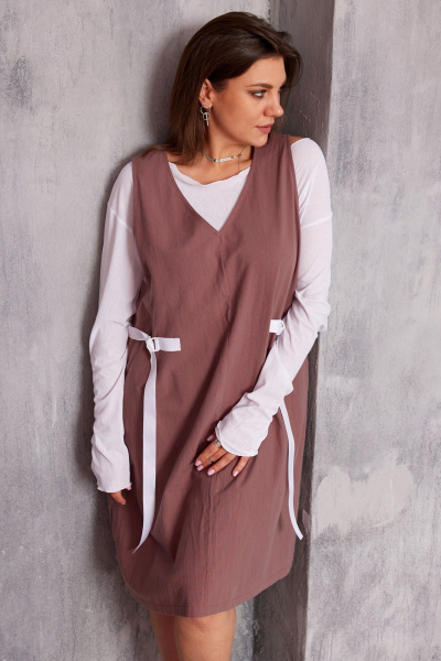 Лонгслив BegiModa 4129 белый - фото 7