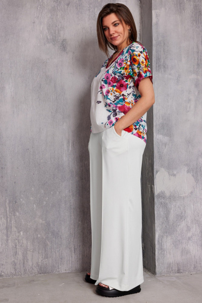 Блуза BegiModa 4130 маковый_принт - фото 4