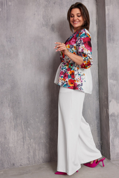 Блуза BegiModa 4131 маковый_принт - фото 6