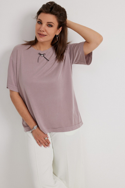 Блуза BegiModa 4134 розовый_пепел - фото 6