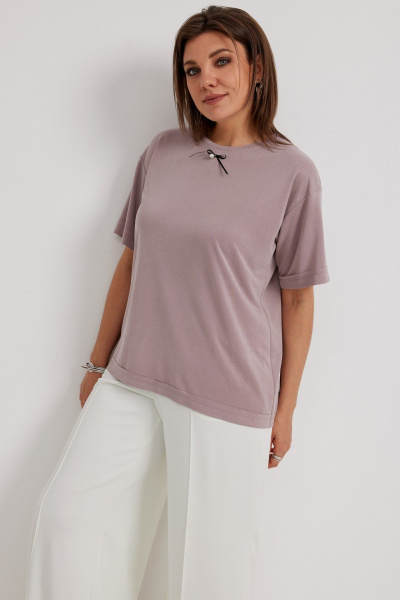 Блуза BegiModa 4134 розовый_пепел - фото 2