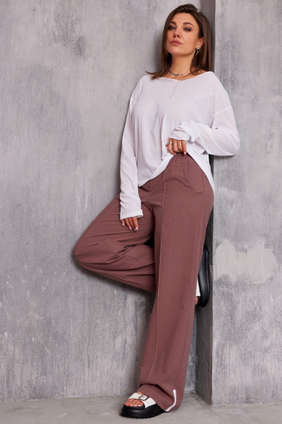 Брюки BegiModa 6066 виноград - фото 1