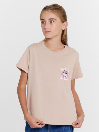 Футболка Mark Formelle 117835/24-27919П-0 холодный_бежевый_печать_3_сл_на_пол_3_сл_на_спинке - фото 99