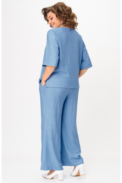 Блуза, брюки БелЭльСтиль 875-3_22_22+605-2_73_22 - фото 5