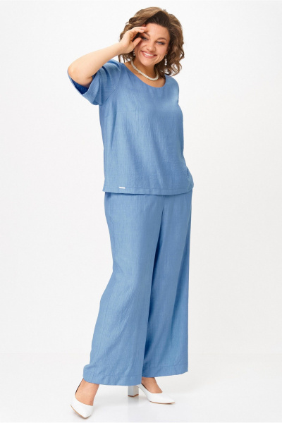 Блуза, брюки БелЭльСтиль 875-3_22_22+605-2_73_22 - фото 1