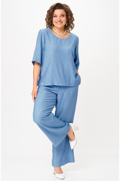 Блуза, брюки БелЭльСтиль 875-3_22_22+605-2_73_22 - фото 2