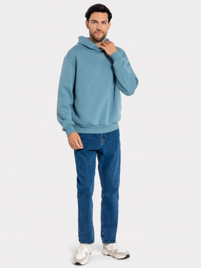 Худи Mark Formelle 121794/22/2878П-7П сине_серый_печать_1_сл_на_дет_капюшона - фото 99