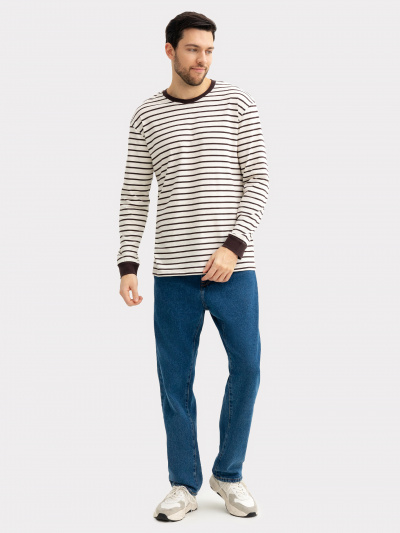 Лонгслив Mark Formelle 121811/1/24-3682П-0 молочно_шоколадная_полоска - фото 10