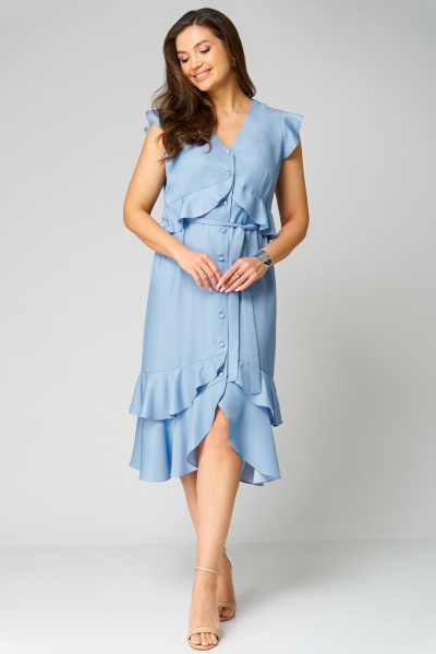 Платье Мишель стиль 1287 джинсовый - фото 5