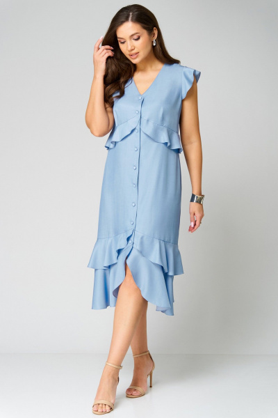 Платье Мишель стиль 1287 джинсовый - фото 4