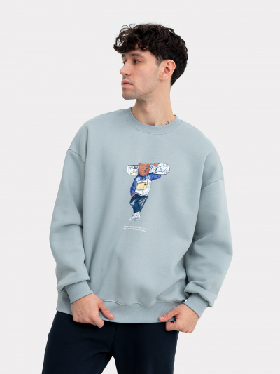 Свитшот Mark Formelle 121866/1/24-3680П-7П сланец_печать_3_сл_на_пол - фото 9