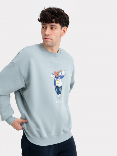 Свитшот Mark Formelle 121866/1/24-3680П-7П сланец_печать_3_сл_на_пол - фото 10