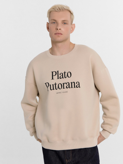 Свитшот Mark Formelle 121866/1/24-4037П-7П белый_песок_печать_1_сл_на_пол - фото 10