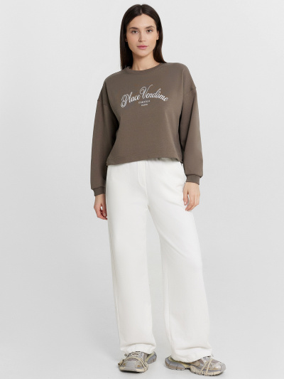 Свитшот Mark Formelle 122950/1/24-30568Ц-7-2 грецкий_орех_548_D_вышивка - фото 11