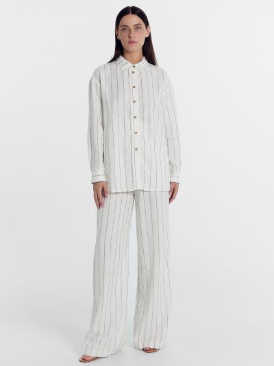 Рубашка Mark Formelle 122955/1/24-27456П-9 полоска_на_св.молочном - фото 8