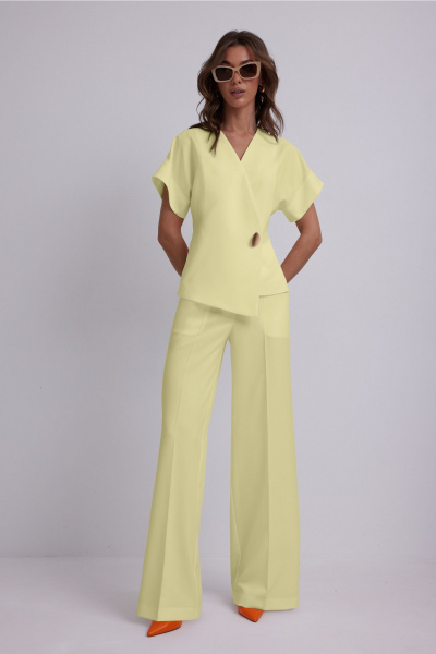Брюки, жилет N.O.W. 1585-1 лимонный - фото 1