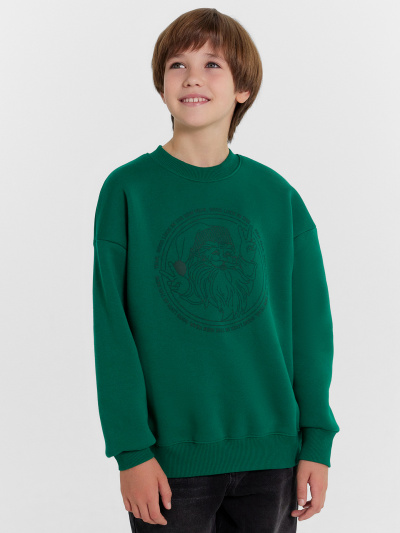 Свитшот Mark Formelle 123437/1/24-27869П-7П зеленый_печать_3_сл_на_пол - фото 10