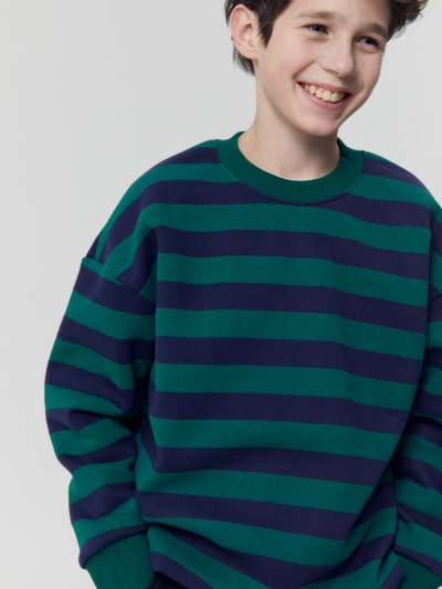 Свитшот Mark Formelle 123437/1/24-28835П-7П сине_зеленая_полоска - фото 8