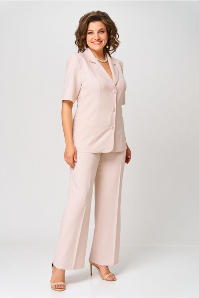 Брюки, жакет Орхидея 1596 пудра - фото 4