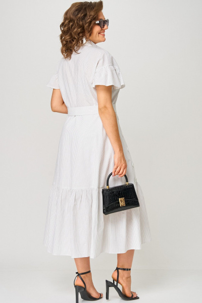 Платье EVA GRANT 7325О белый_полоска - фото 13