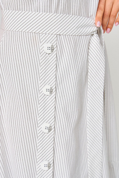 Платье EVA GRANT 7325О белый_полоска - фото 12