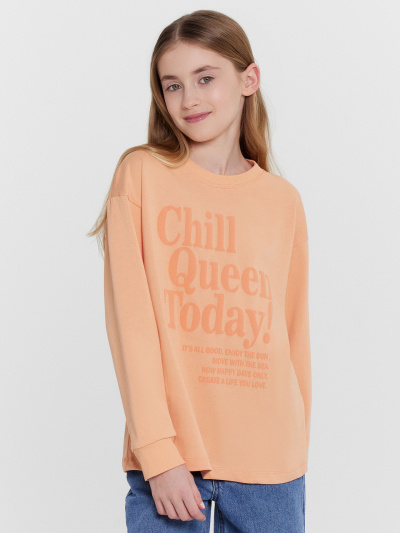 Лонгслив Mark Formelle 127908/1/24-28324П-0 персик_печать_3_сл_на_пол - фото 9