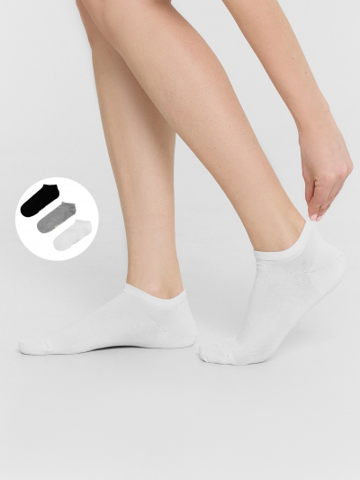 Носки Mark Formelle 310A-210/223310A-1 белый_сер.меланж_черный_рис.210 - фото 11