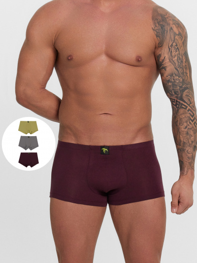 Трусы Mark Formelle 411216-3/25-5184Ц-5 винный_кедр_т.серый_декор - фото 11