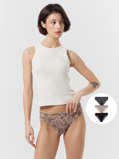 Трусы Mark Formelle 412612-3/25-7.8-ОБР37994Ц-16 цветы_на_бежевом1_010.2_Сублимация_полотн - фото 11