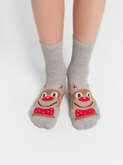 Носки Mark Formelle 430K-3002/B3-24430K-1 серый_меланж_рис.3002 - фото 27