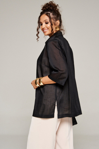 Блуза, брюки, топ Beautiful&Free 6359 черный+бежевый - фото 7