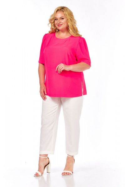 Блуза, брюки СиБон 0367 малина - фото 1